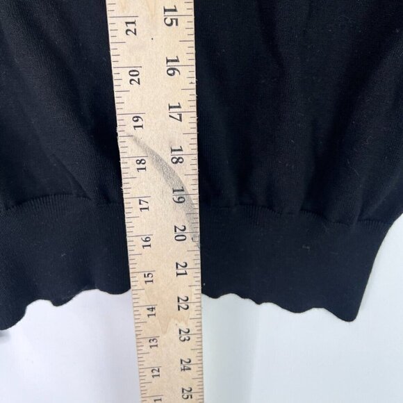 Cielo Viscose Long Sleeve V-Neck Cardigan W/ Decorative Buttons Black Womens 2XL - Picture 7 of 9